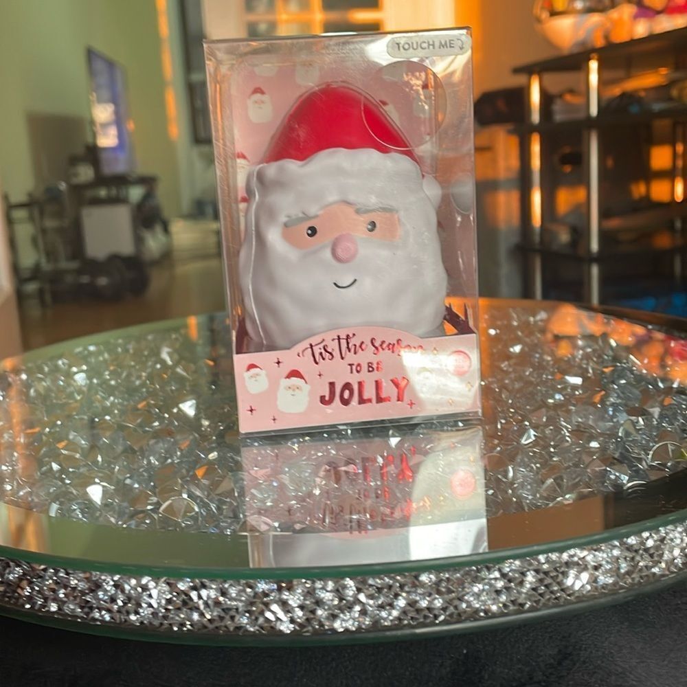 New Eccolo Santa clause Xmas Christmas red hat holiday squeeze ball stressball